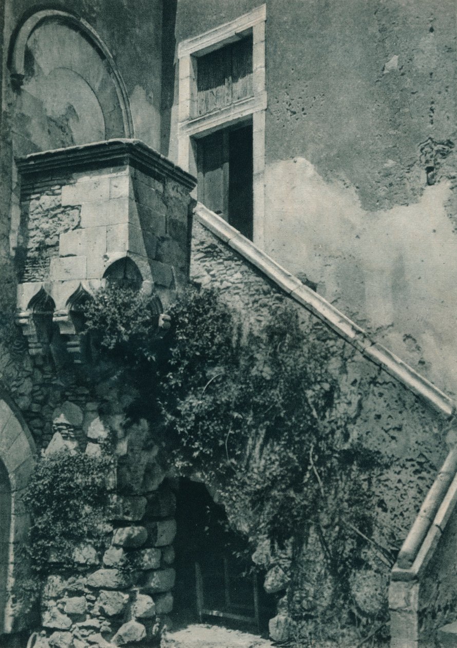 Hiljainen nurkka Taorminassa, Sisiliassa, Italiassa, 1927 tekijältä Eugen Poppel