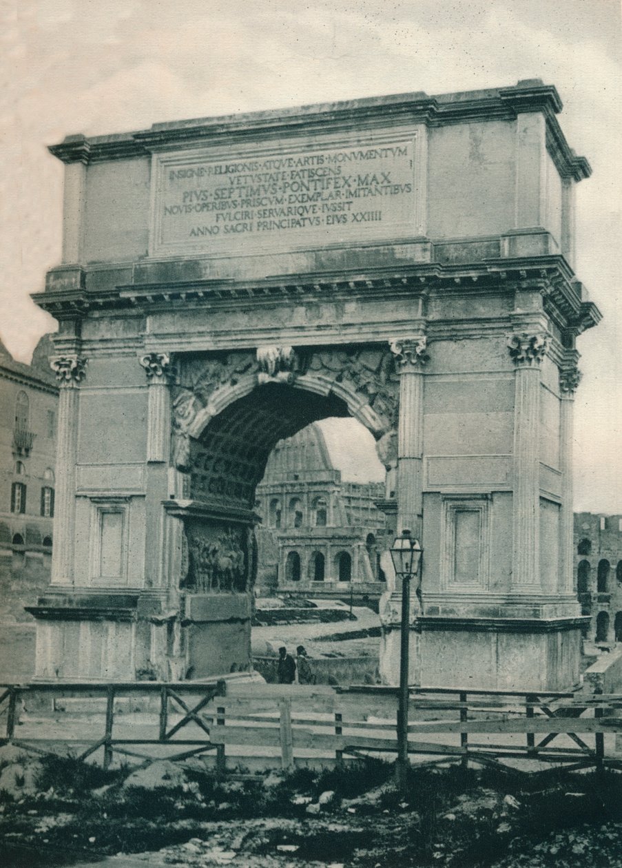 Tituksen kaari, Rooma, Italia, 1927 tekijältä Eugen Poppel