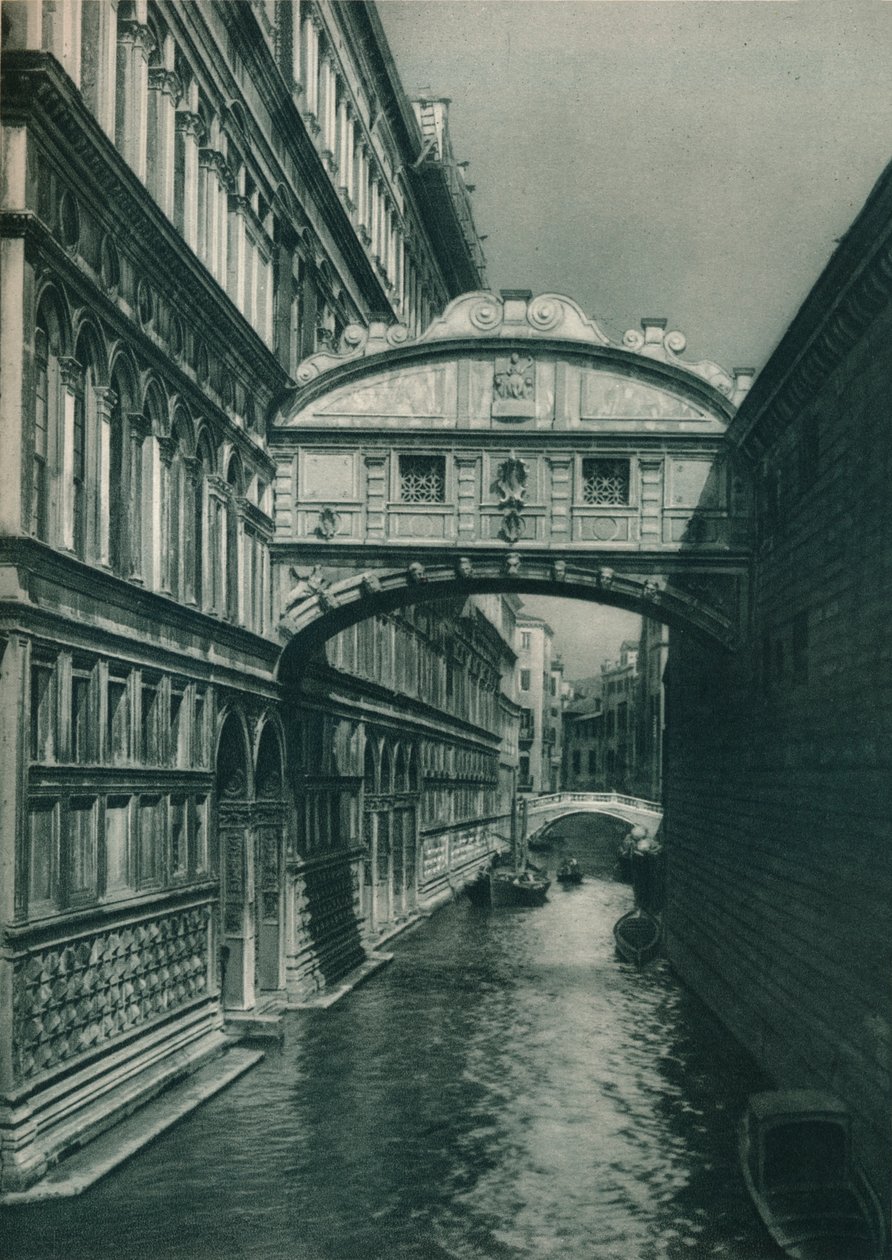 Huokausten silta, Venetsia, Italia, 1927 tekijältä Eugen Poppel
