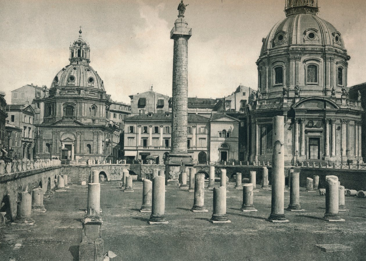 Trajanuksen foorumi, Rooma, Italia, 1927 tekijältä Eugen Poppel