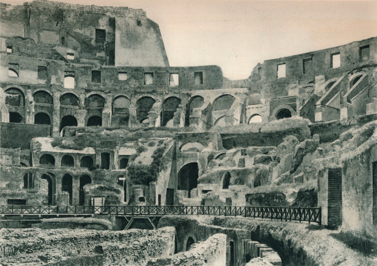 Colosseumin sisustus, Rooma, Italia, 1927 tekijältä Eugen Poppel