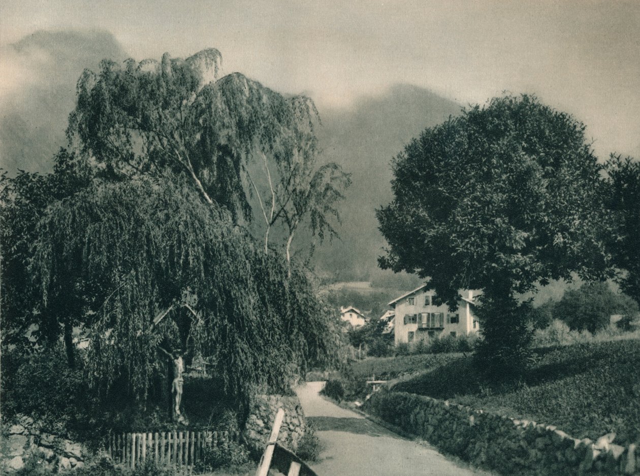 Tie Tirolin linnaan, Merano, Etelä-Tirol, Italia, 1927 tekijältä Eugen Poppel