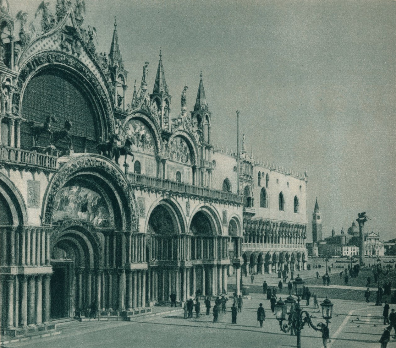 Pyhän Markuksen basilika, Venetsia, Italia, 1927 tekijältä Eugen Poppel