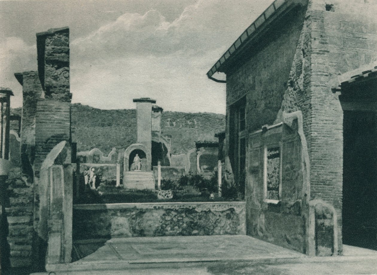 Foorumiin nouseva katu, Pompei, Italia, 1927 tekijältä Eugen Poppel