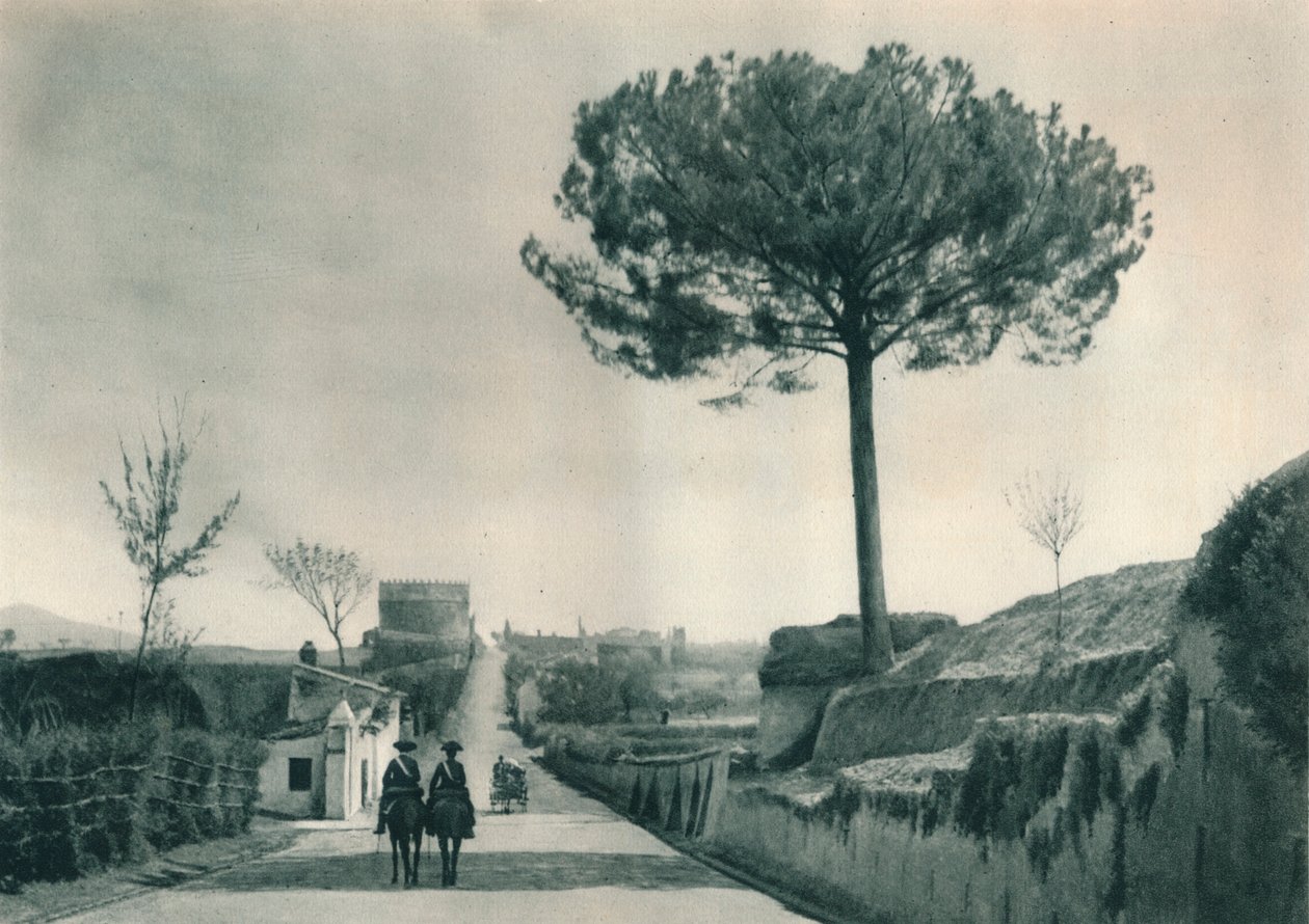 Via Appia Appian Way, Rooma, Italia, 1927 tekijältä Eugen Poppel