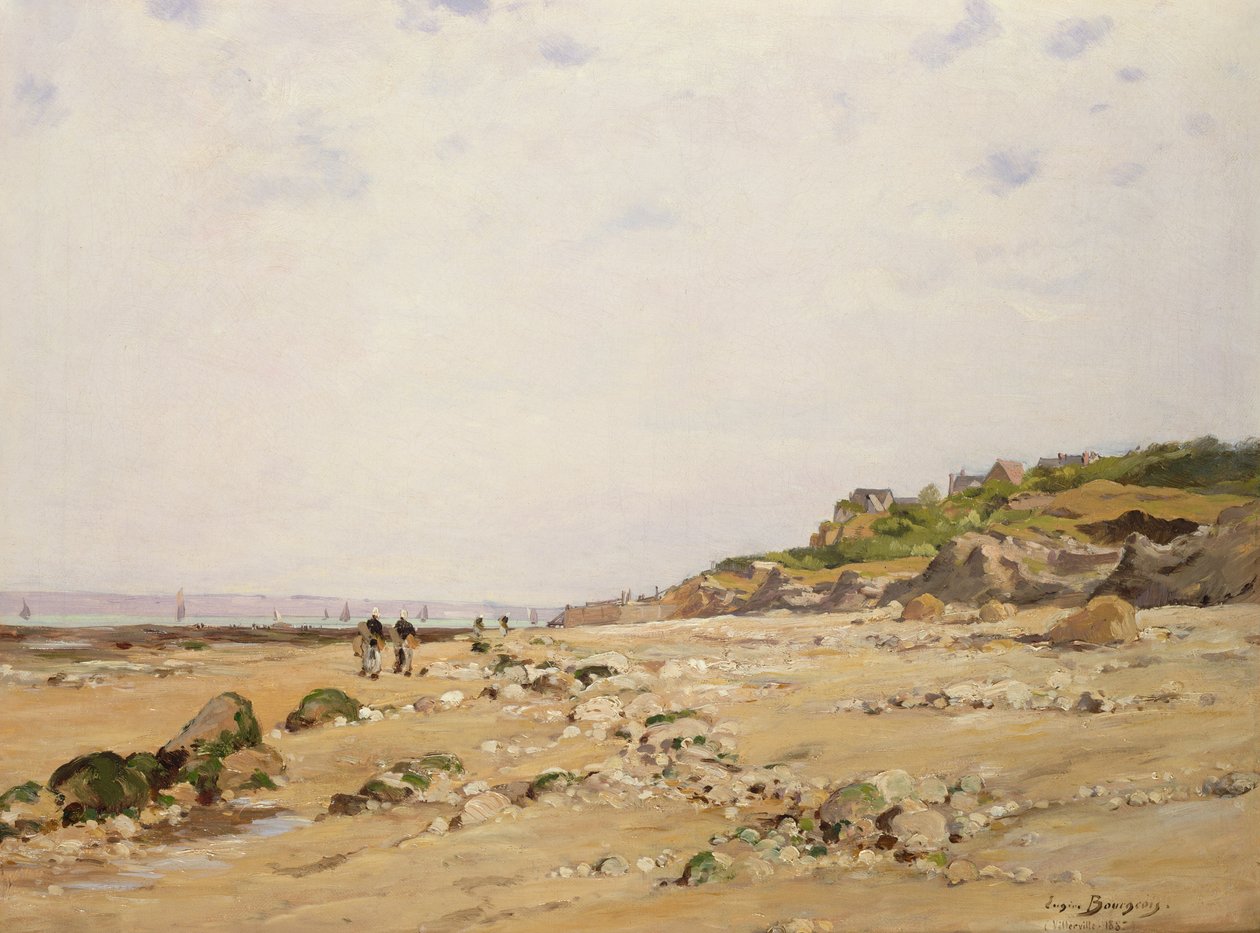 Villervillen ranta, 1887 tekijältä Eugene Bourgeois