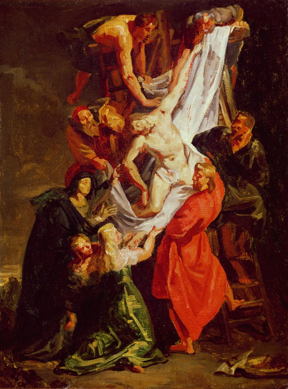 Laskeutuminen ristiltä, noin 1843 tekijältä Ferdinand Victor Eugene Delacroix