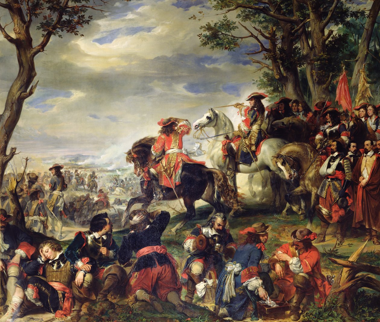 Marseillen taistelu, 4. lokakuuta 1693, 1837 tekijältä Eugene Deveria
