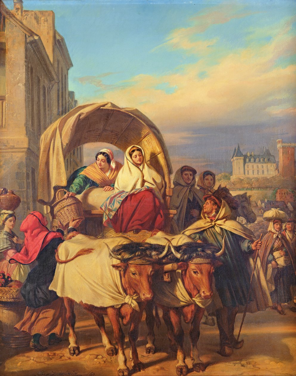 Paluu Paun torille, 1860 tekijältä Eugene Deveria