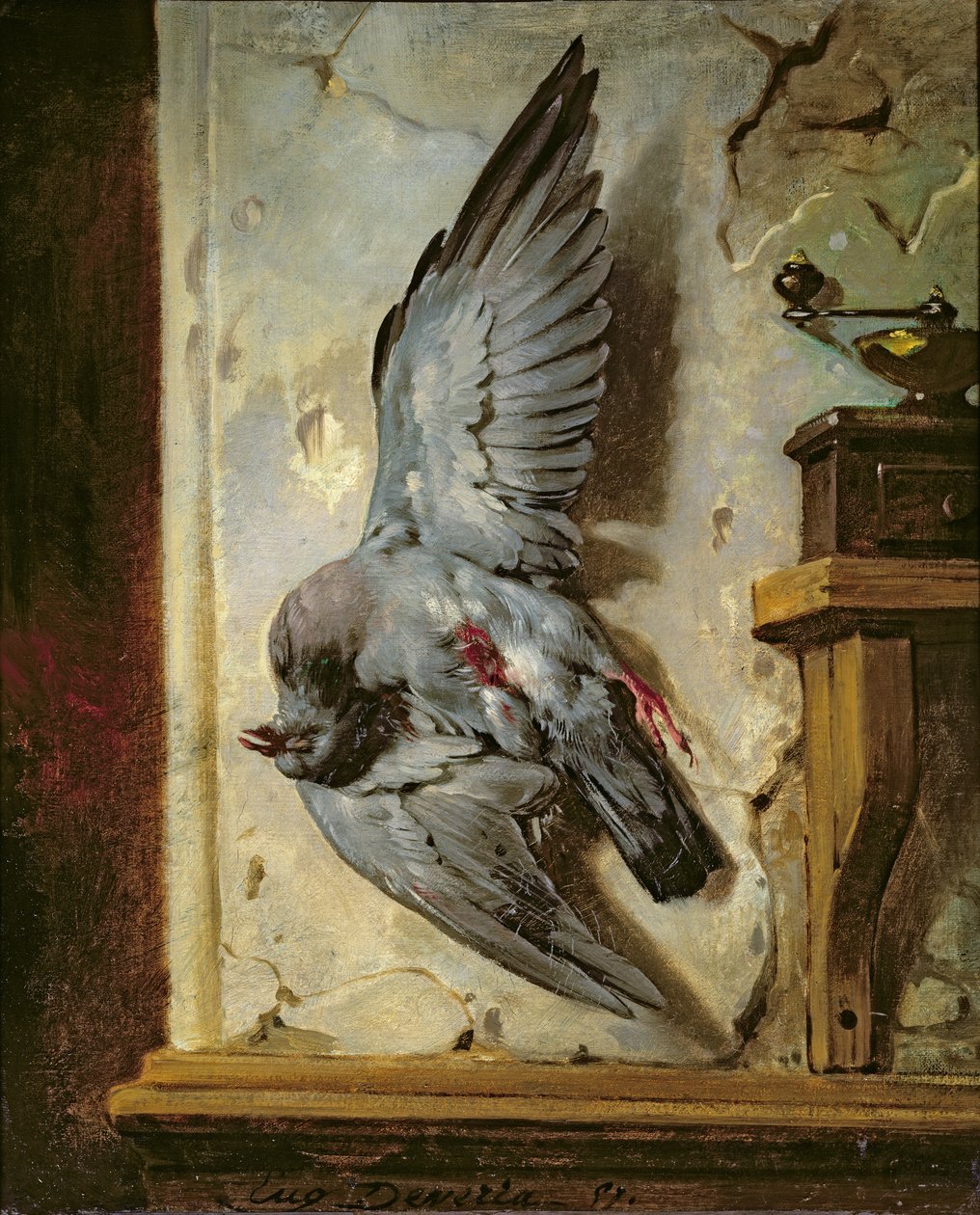 Woodpigeon, n. 1857 tekijältä Eugene Deveria