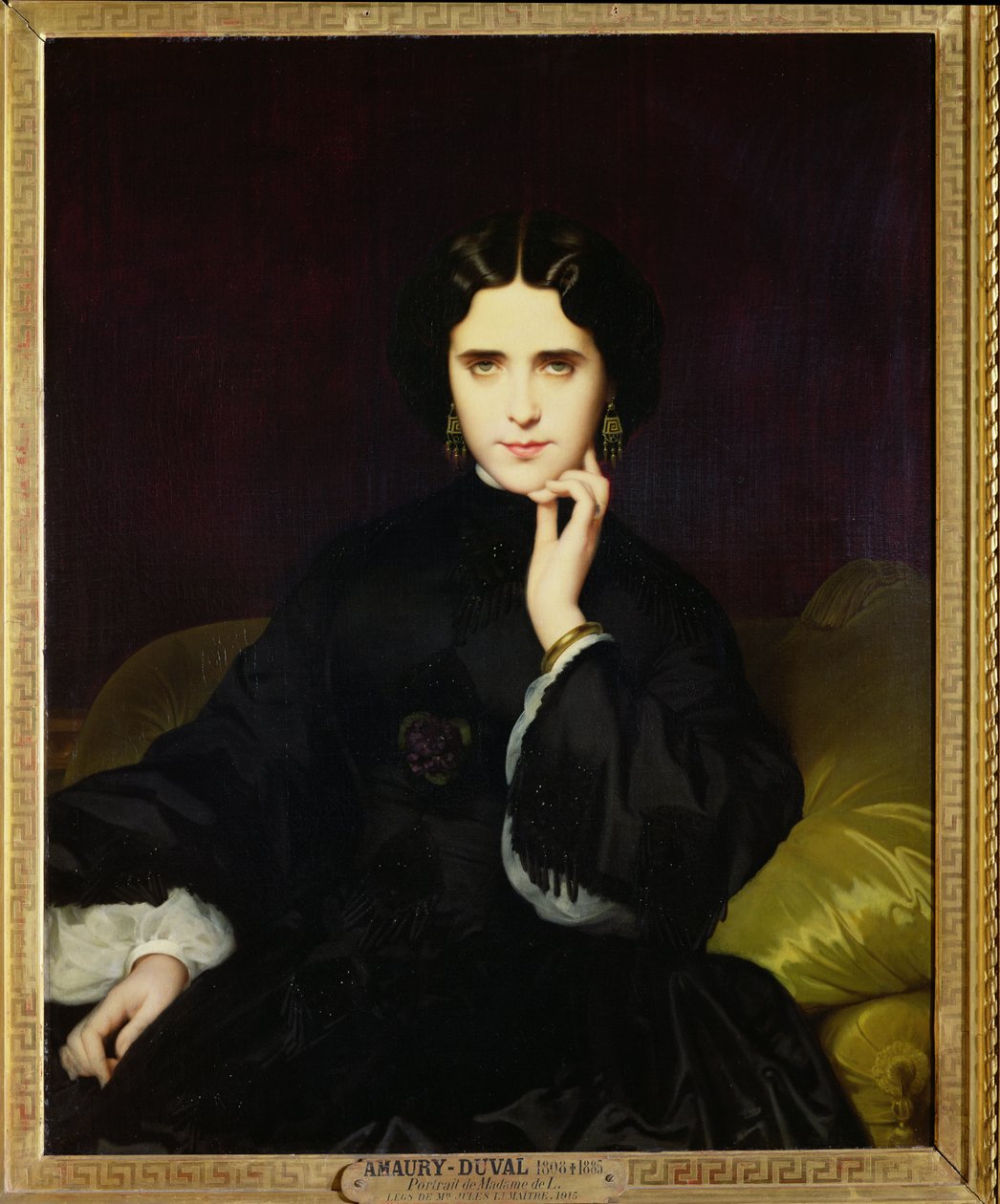 Jeanne de Tourbayn (1837-1908) muotokuva 1862 tekijältä Eugene Emmanuel Amaury Duval