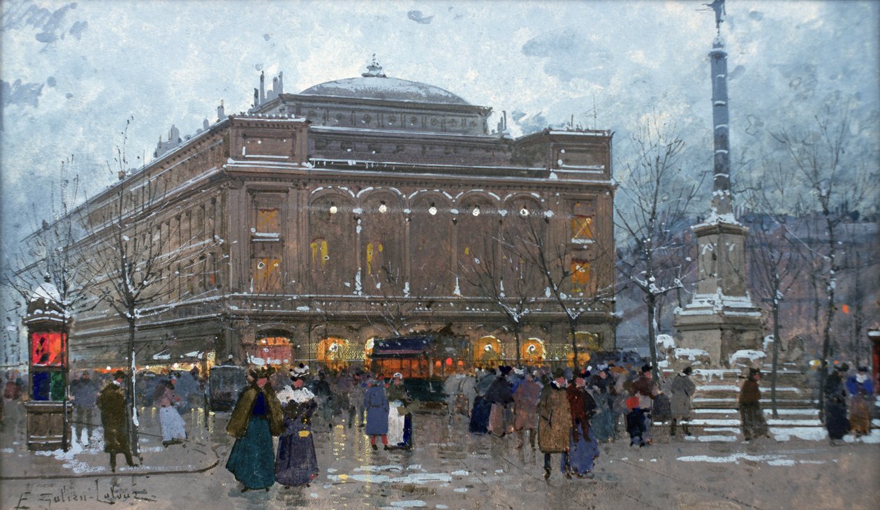 Chatelet-aukio tekijältä Eugene Galien Laloue