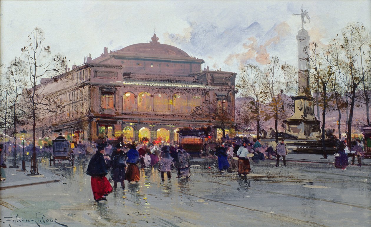 Chatelet-aukio tekijältä Eugene Galien Laloue