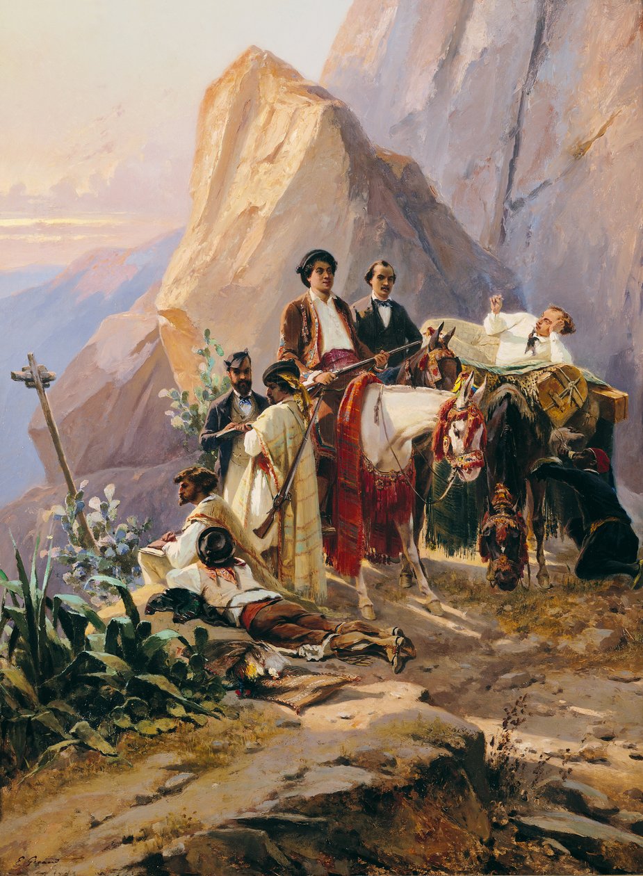 Matka Pariisista Cádiziin, 1846 tekijältä Pierre François Eugène Giraud