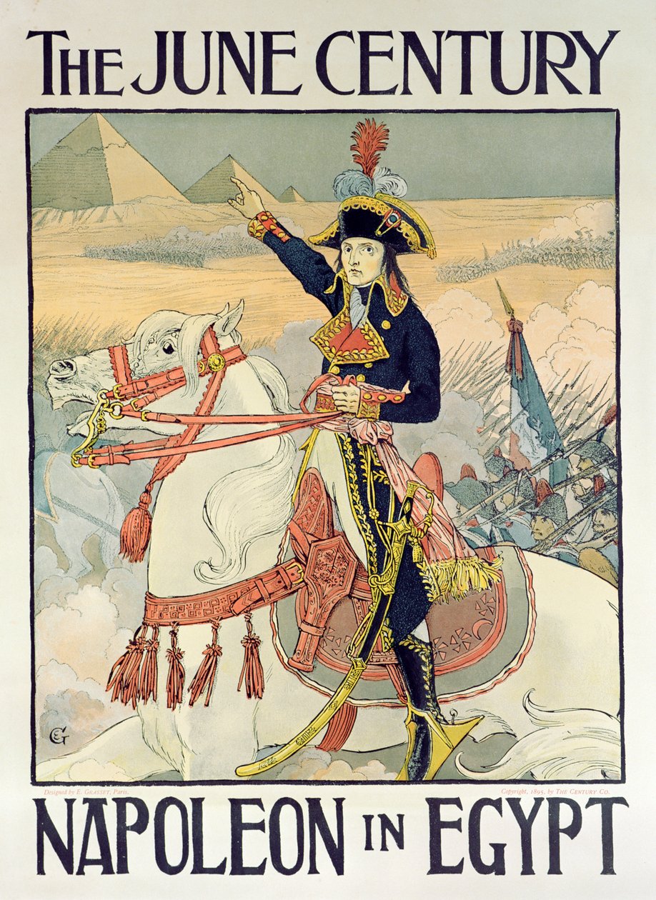 The Century -lehden juliste - "Napoleon Egyptissä", 1895 tekijältä Eugene Grasset