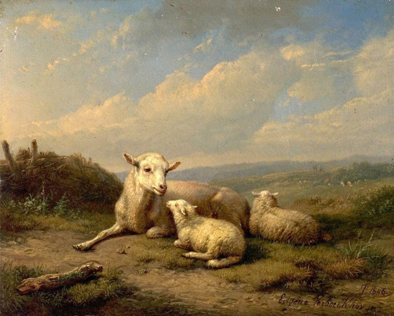 Kaksoset, 1846 tekijältä Eugene Joseph Verboeckhoven