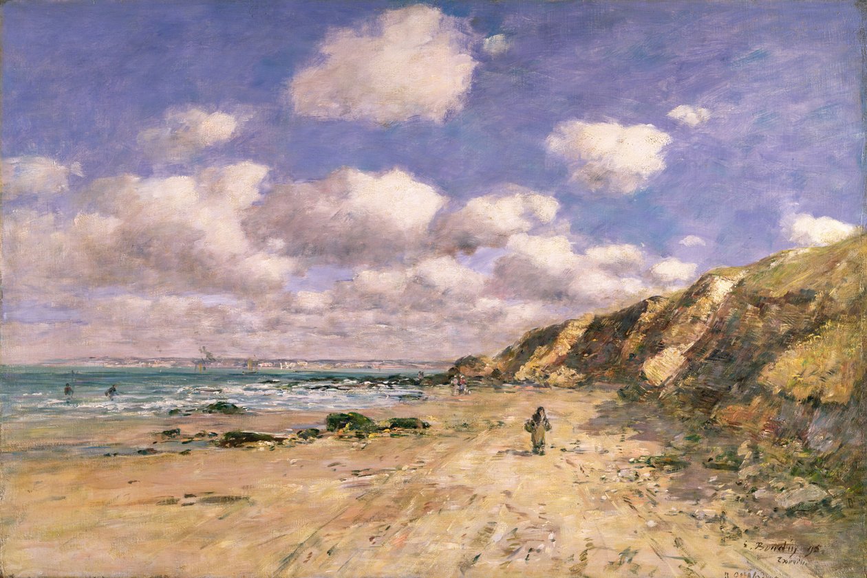 Ranta lähellä Trouvilleä, 1895 tekijältä Eugene Louis Boudin