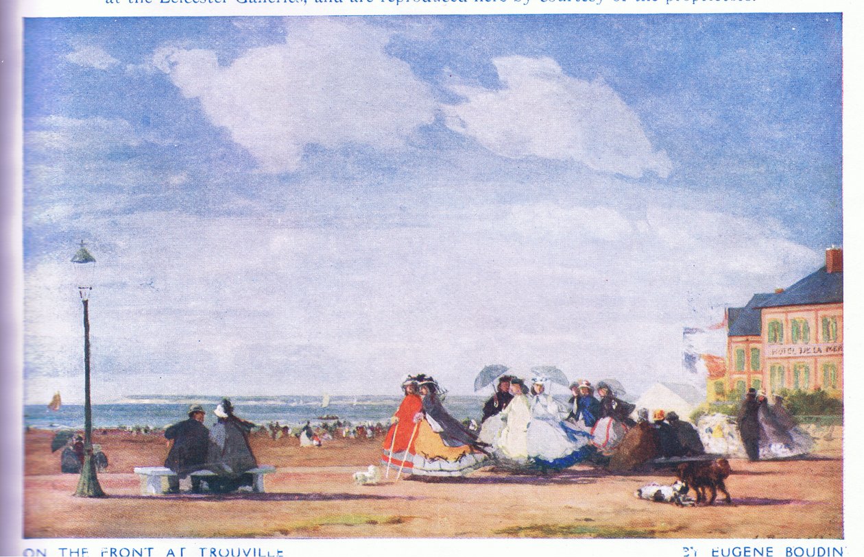 Edessä Trouvillessa tekijältä Eugene Louis Boudin