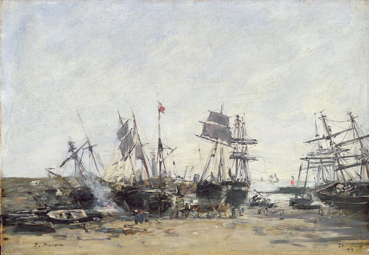 Portrieux, n. 1873 tekijältä Eugene Louis Boudin