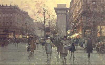 La Porte St. Denis, Pariisi tekijältä Eugene Galien Laloue