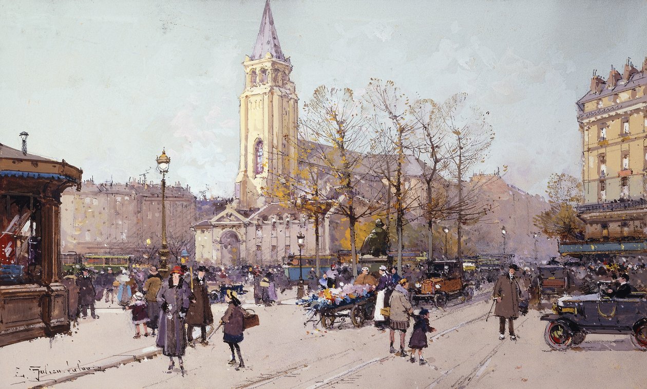 St. Germaine de Pres tekijältä Eugene Galien Laloue