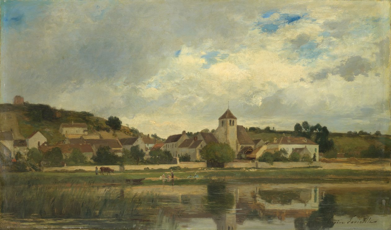 La Celle-sous-Moretin kylä. tekijältä Eugene Antoine Samuel Lavieille