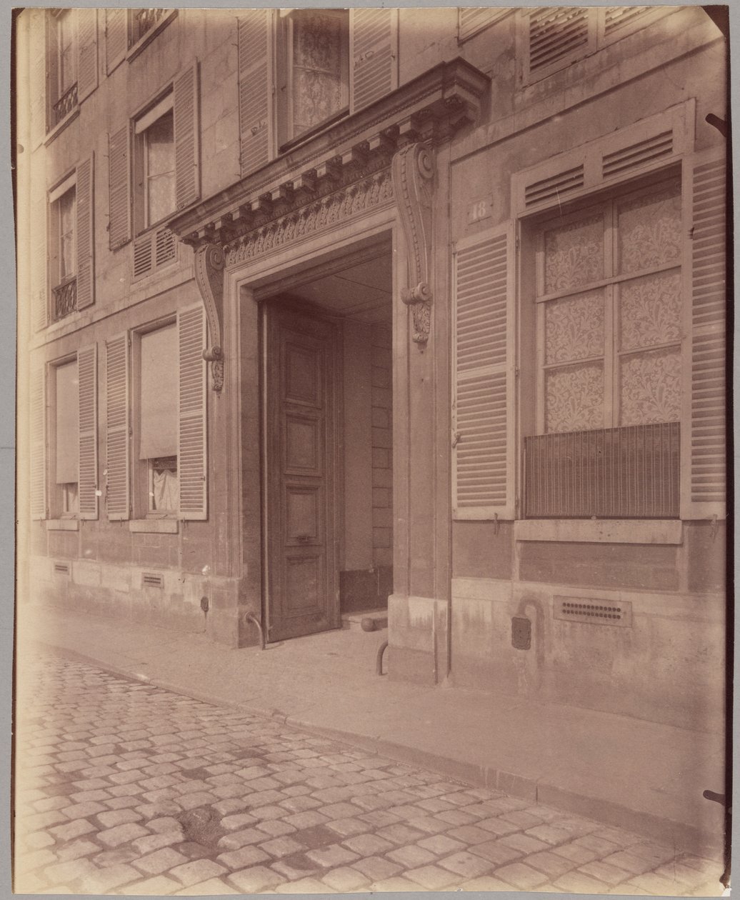 Hôtel Richelieu, Quai de Béthune 18 tekijältä Eugène Atget