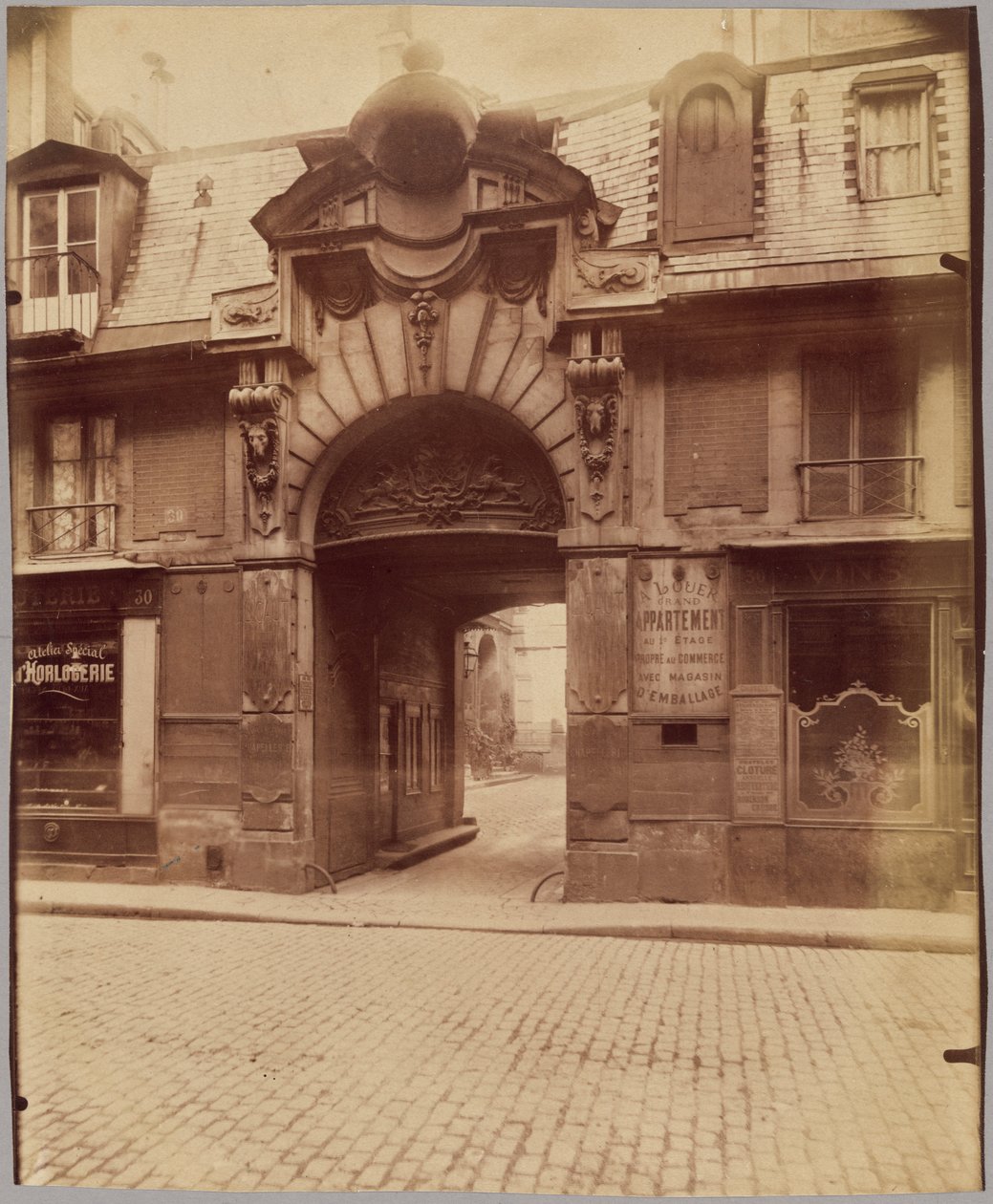 Hôtel du Magistrat de Bordeaux, 30 rue des Francs-Bourgeois tekijältä Eugène Atget