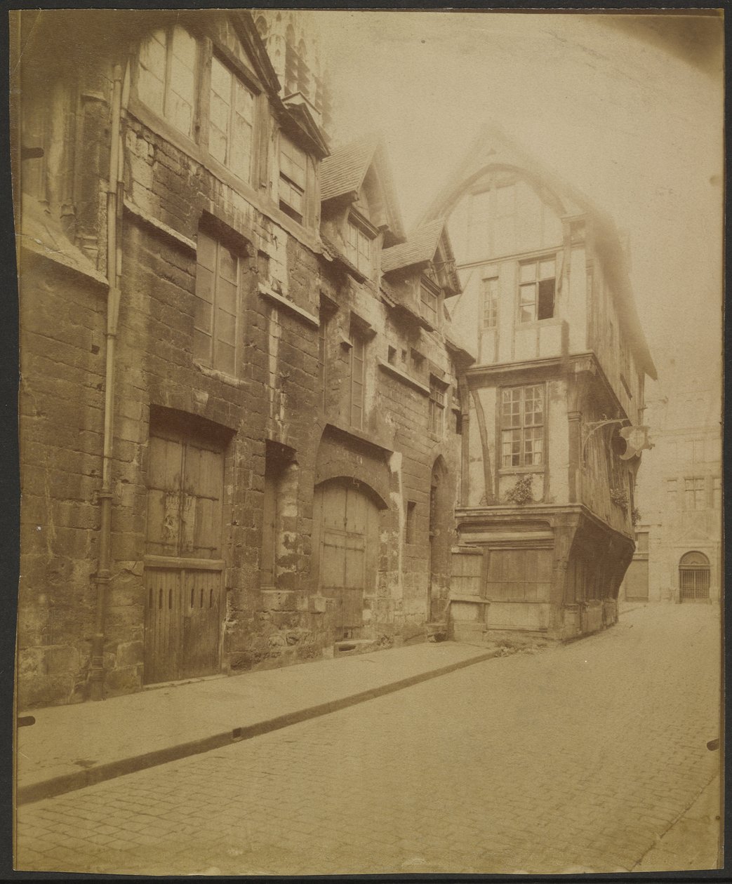 Rouen, talo Rue Saint-Romainilla tekijältä Eugène Atget