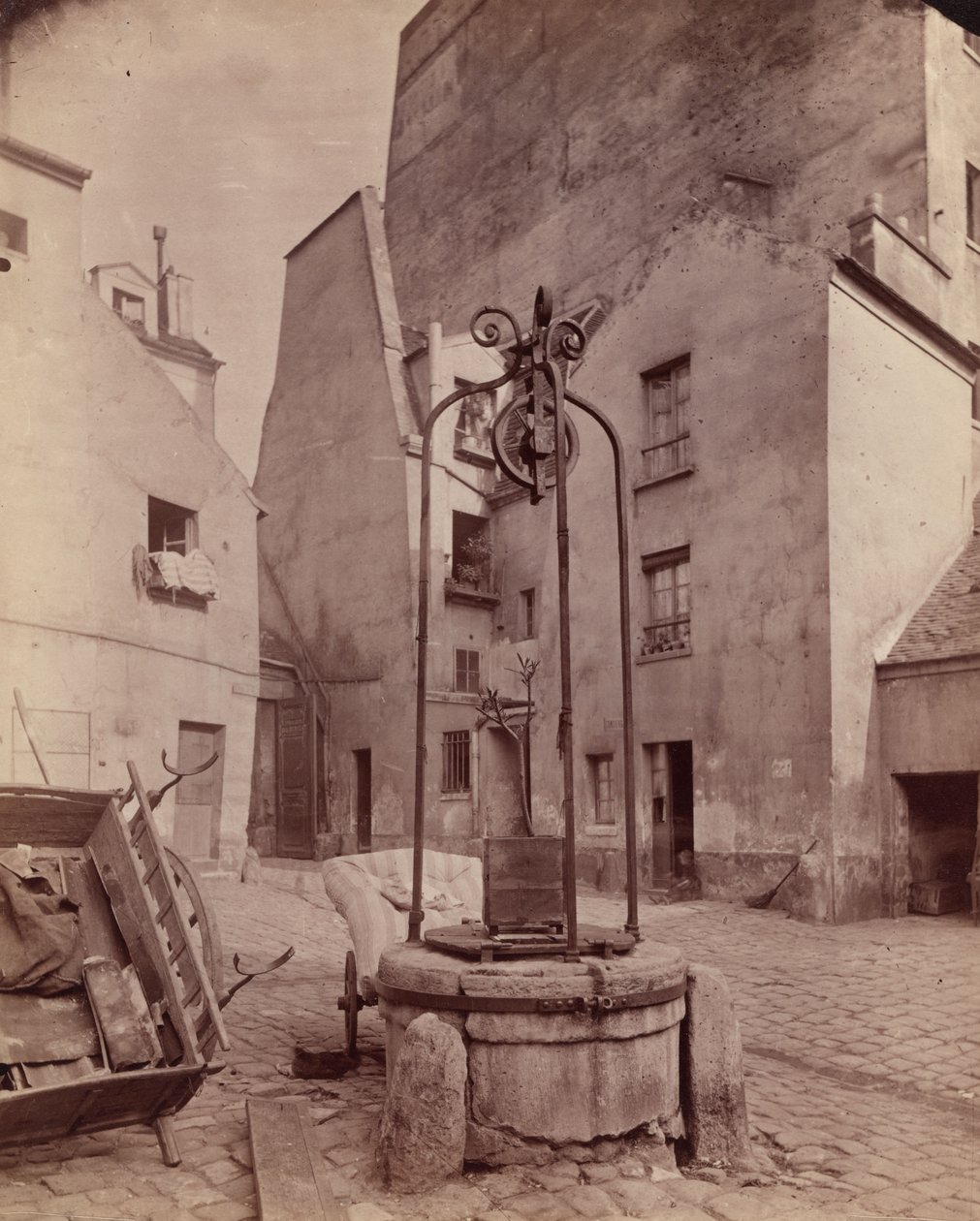 Rue Saint-Jacques tekijältä Eugène Atget