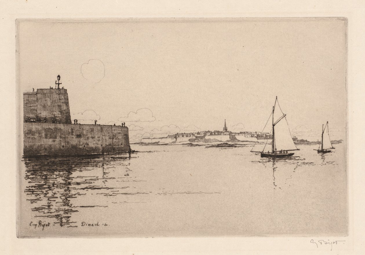 Saint-Malo Vue de Dinard (Saint-Malo vu de Dinard) tekijältä Eugene Bejot