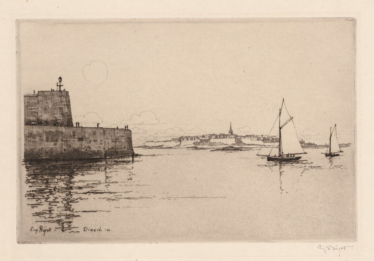 Saint-Malo Vue de Dinard (Saint-Malo vu de Dinard) tekijältä Eugene Bejot