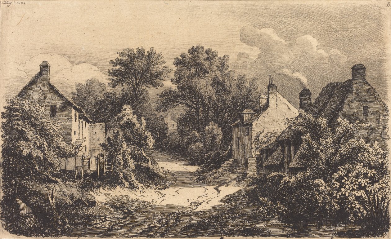 Le chemin de Garens The Road to Garens, julkaistu 1849. tekijältä Eugene Bléry
