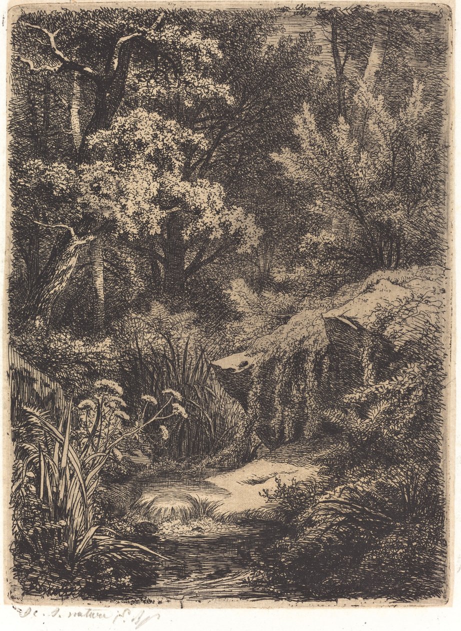 Le petit ruisseau Pieni puro, julkaistu 1849. tekijältä Eugene Bléry