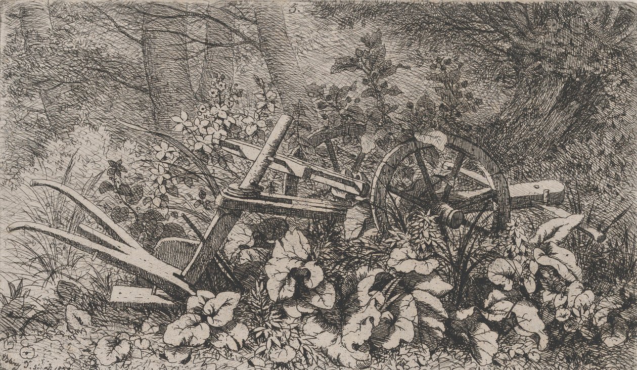 Aura ja takiaiskasveja, 1858. tekijältä Eugene Bléry