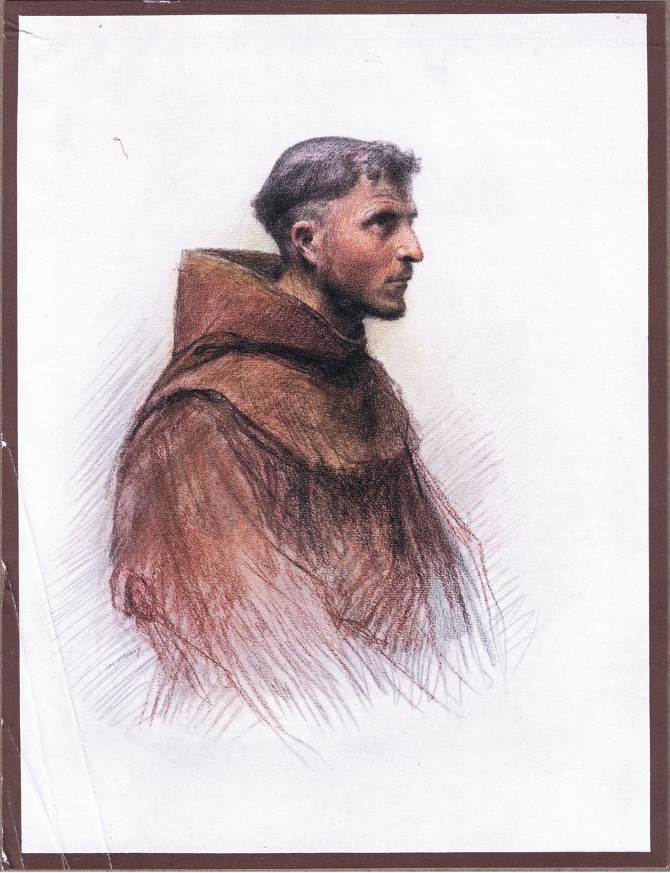 Friar Masseo, 1919 tekijältä Eugene Burnand