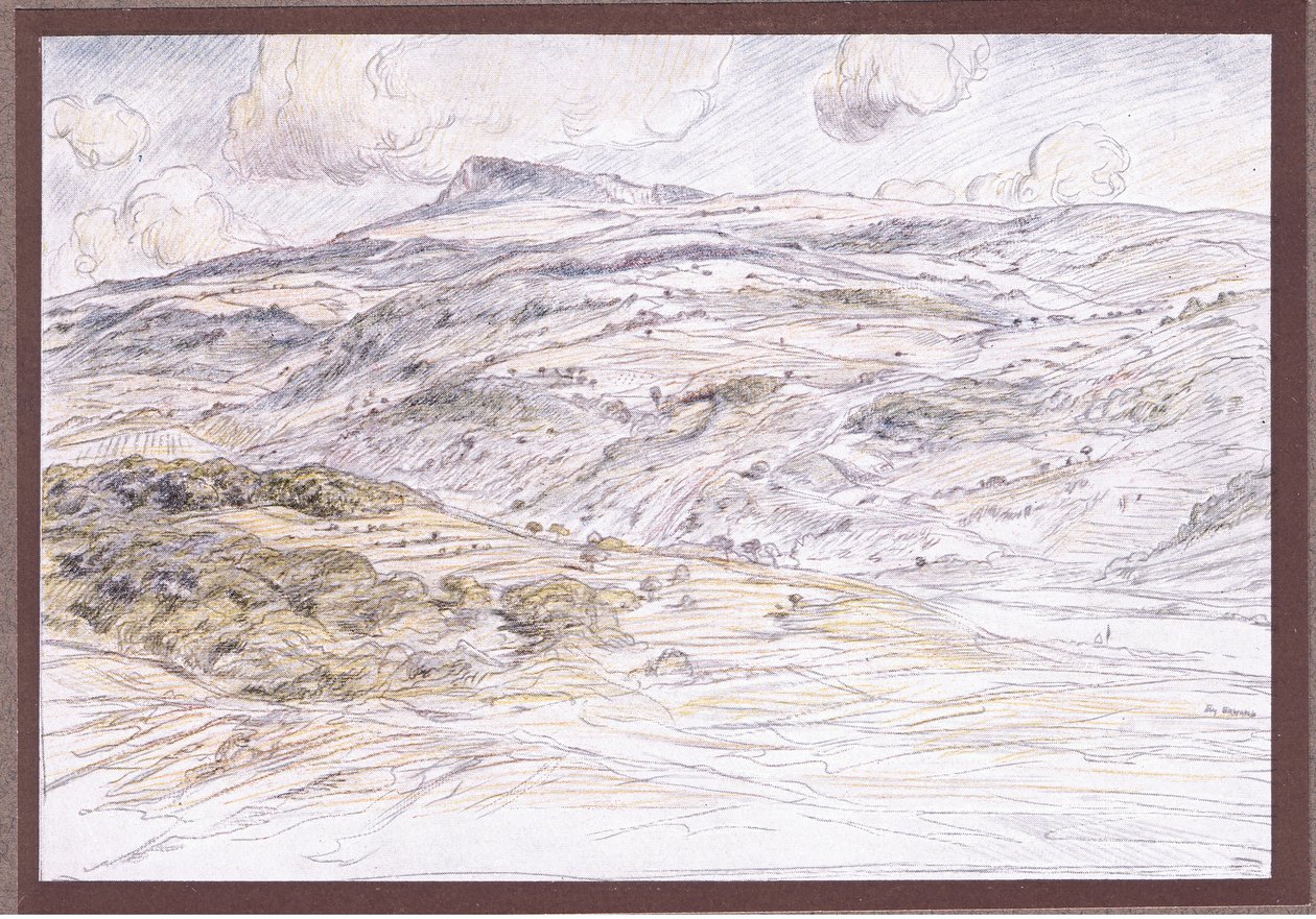 Mount La Verna, 1919 tekijältä Eugene Burnand