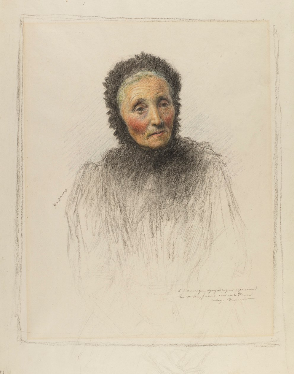 Vanha nainen tekijältä Eugene Burnand