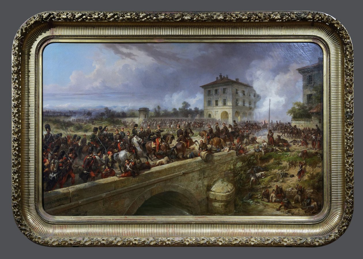 Keisarillinen kaarti Pont de Magentassa, 4. kesäkuuta 1859 tekijältä Eugene Charpentier