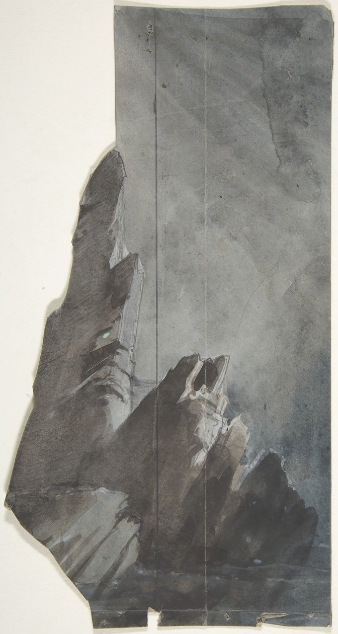 Suunnittelu lavalle, 1830-90. tekijältä Eugene Ciceri