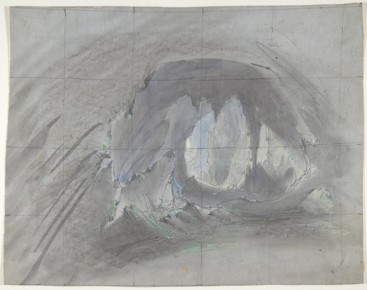 Suunnittelu lavastoon Pariisin oopperassa, 1828-90. tekijältä Eugene Ciceri