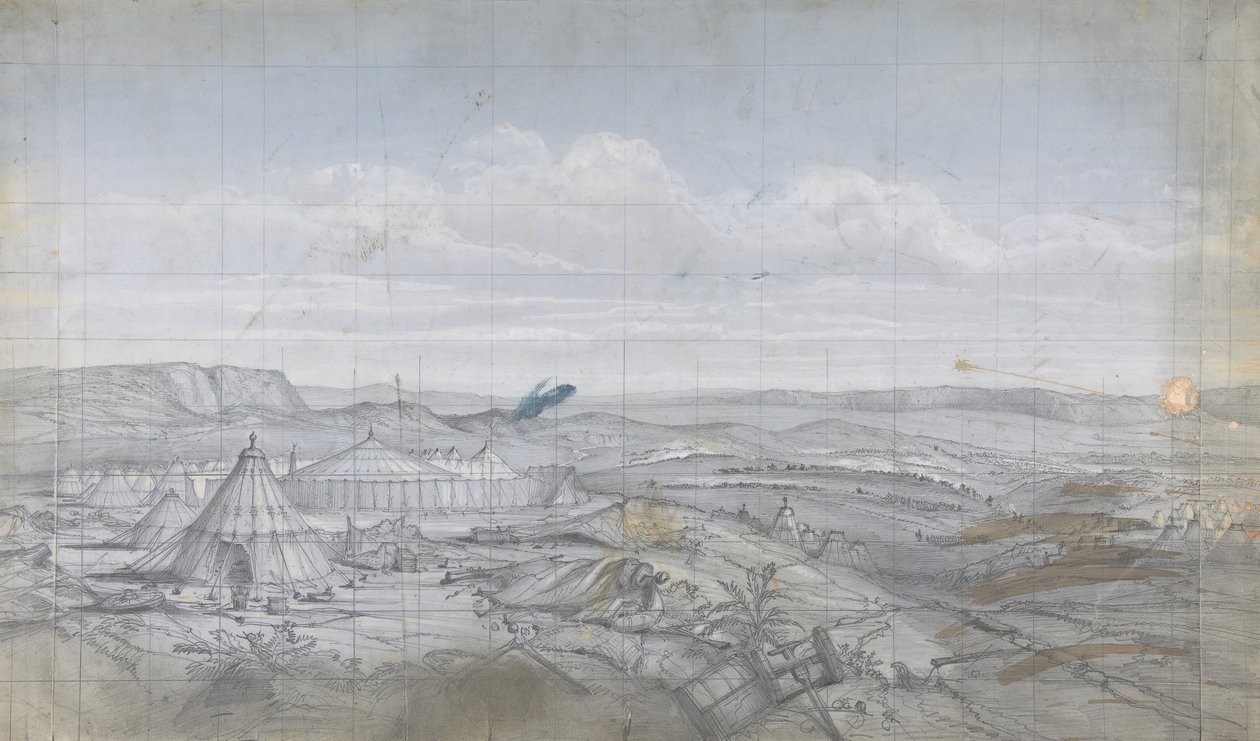 Suunnittelu lavastoon Pariisin oopperassa, 1830-90. tekijältä Eugene Ciceri