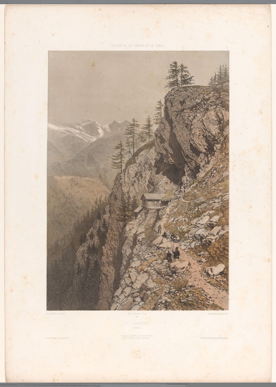 Vaeltajia vuoristopolulla Chamonix