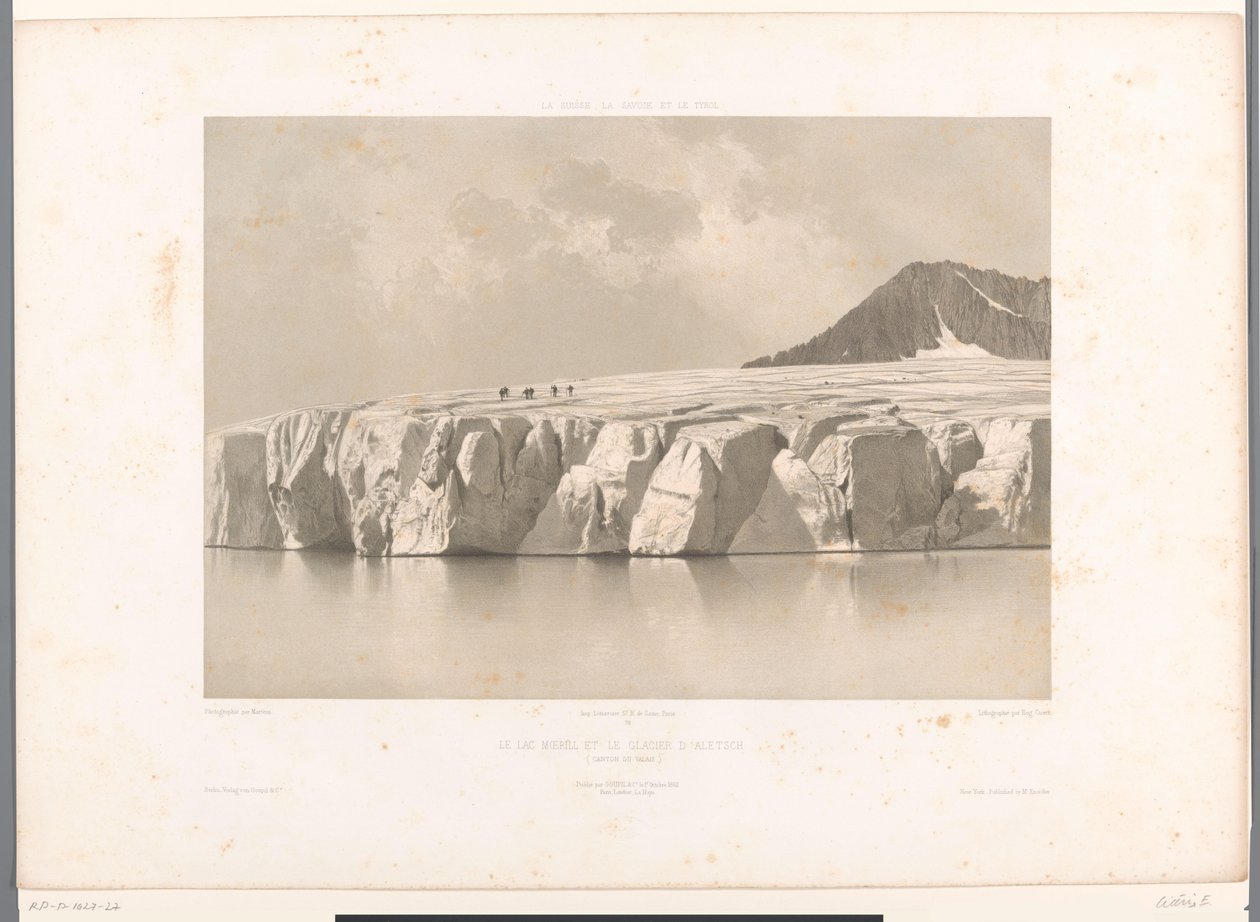 Näkymä Märjelenseen ja Aletsch-jäätikölle Le Lac Merill et le Glacier d