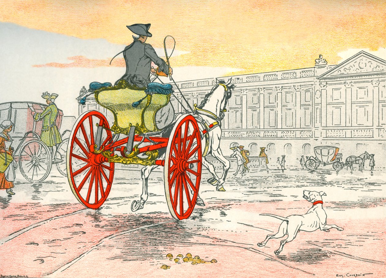 Yhden hevosen shay Louis XV:n hallituskaudella tekijältä Eugene Courboin