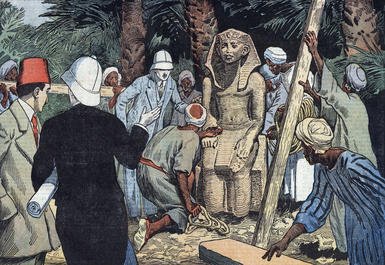 Löydetty Sesostris III:n patsaasta vuonna 1862. tekijältä Eugene Damblans