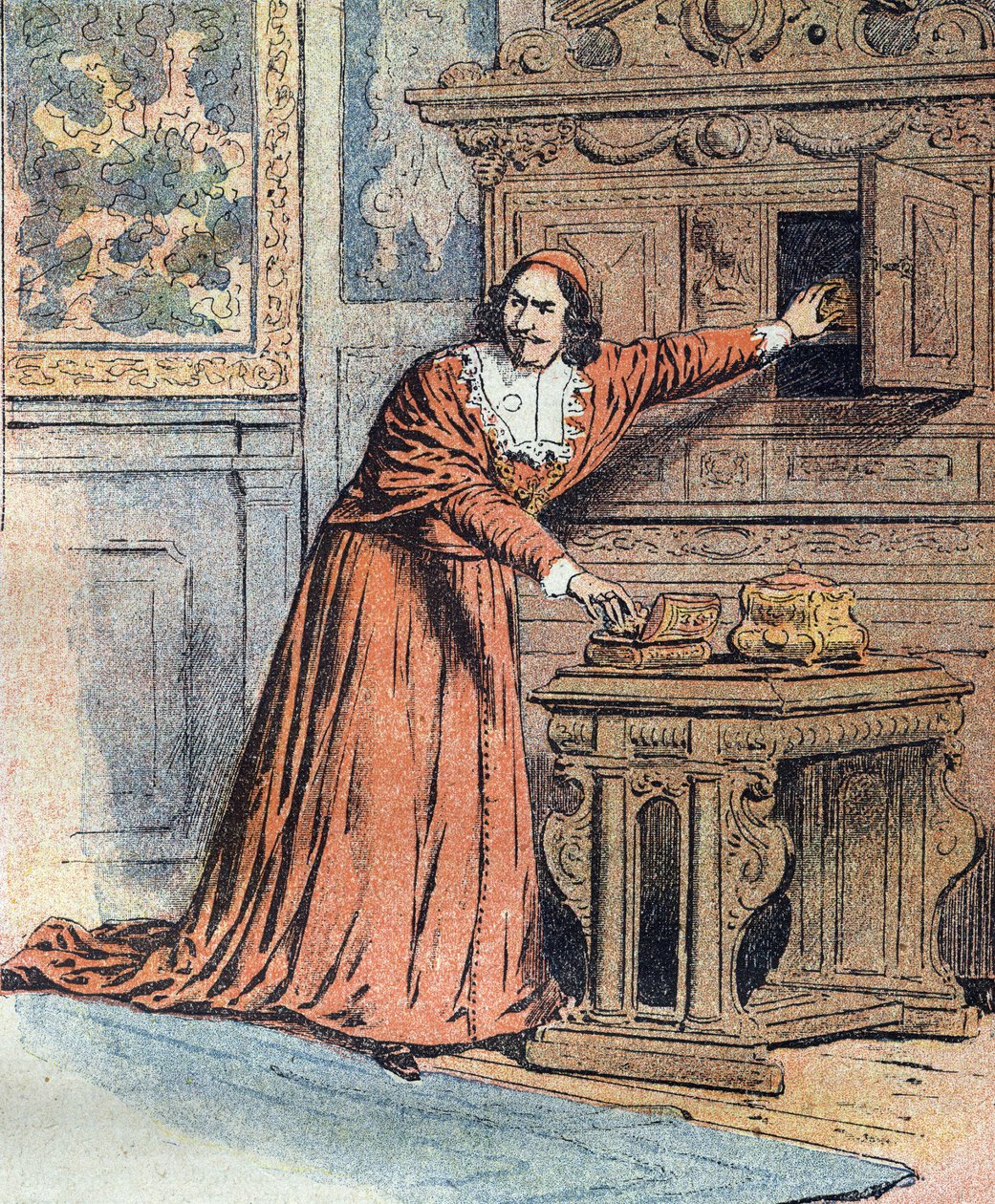 Illustration for "Vint ans apres" (Kaksikymmentä vuotta sen jälkeen) tekijältä Eugene Damblans