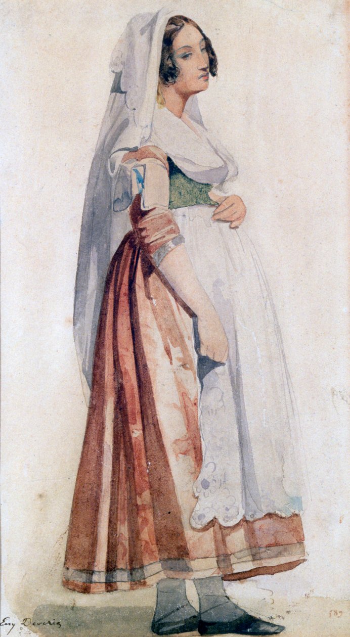 Nuori italialainen, 1825-1865 tekijältä Eugene Deveria