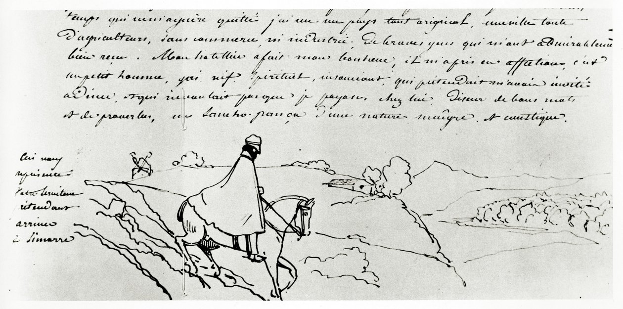 Viollet-le-Duc matkoillaan Ranskan halki (muste paperille) tekijältä Eugene Emmanuel Viollet le Duc