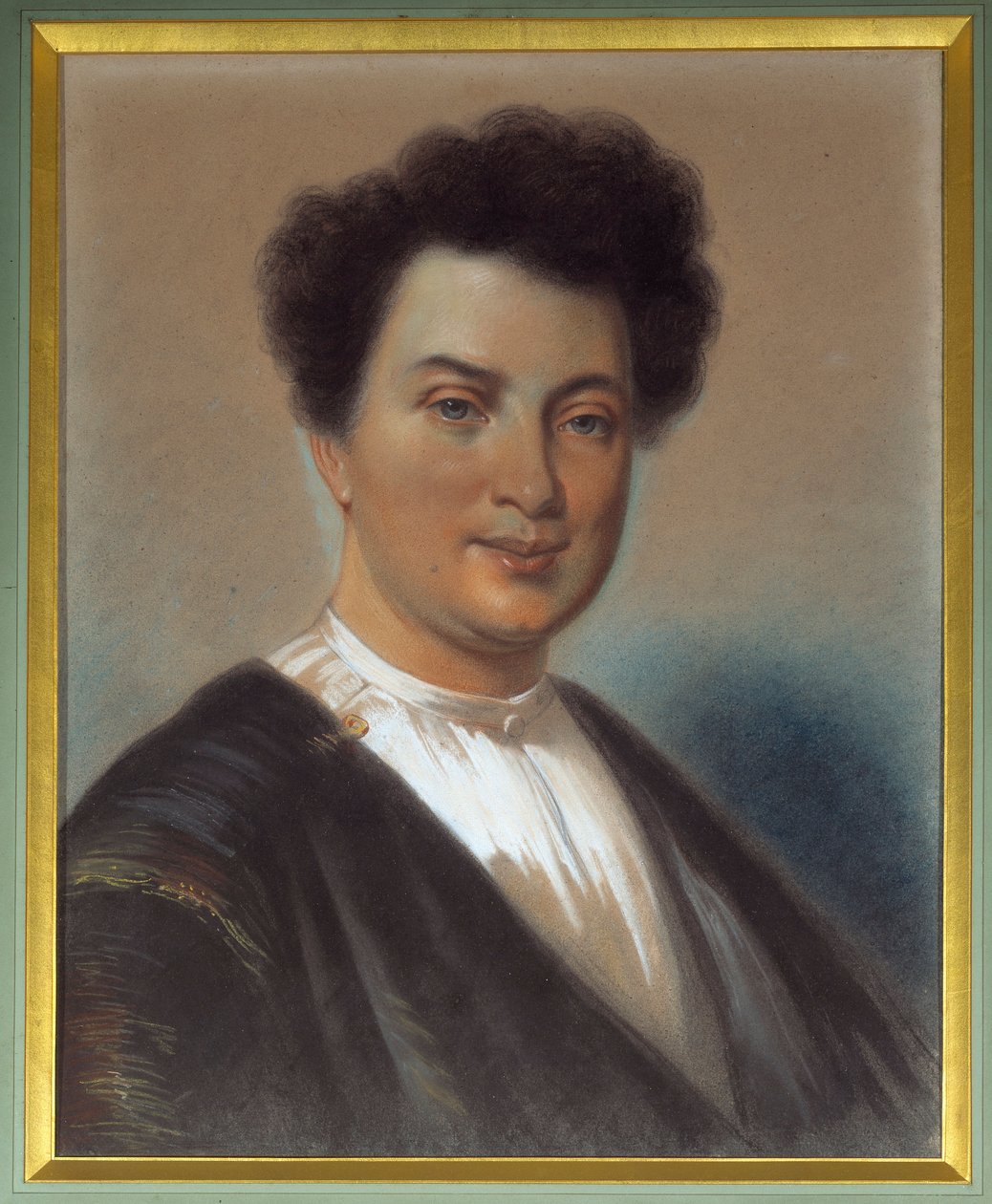 Muotokuva Alexandre Dumas Pere (1802-1870) Pastellimaalaus Eugene Giraud (1806-1881) 1830. Villers Cotterets, Musee Alexandre Dumas tekijältä Eugene Giraud